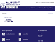 Tablet Screenshot of kalkhuis.nl